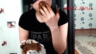 Eating shit out of white pantyhose, ScatKings.com Scat Porn 13 ScatKings.com Scat Porn